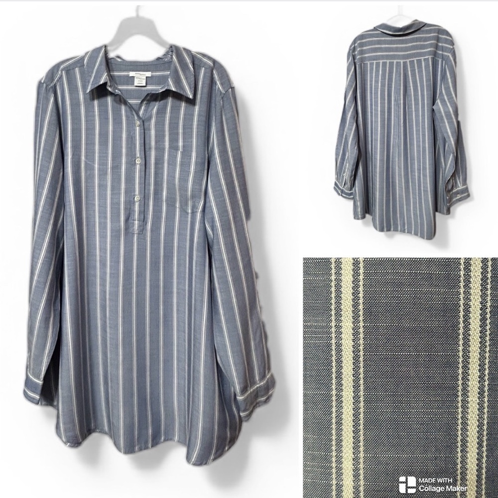 Anthropologie NWOT Daily Ritual viscose shirt dress